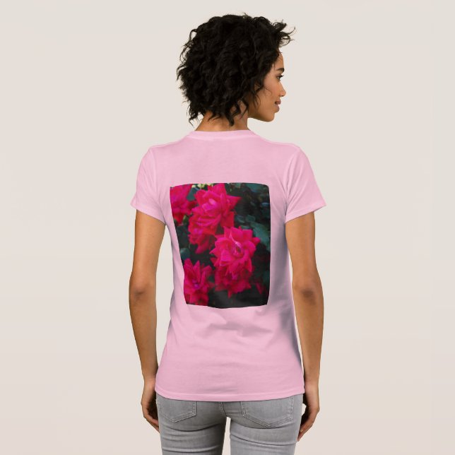  LADIES ROSE DOUBLE SIDED T-SHIRT (Back Full)