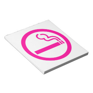 Ladies Smoking Area 喫煙女性 Japanese Sign Notepad