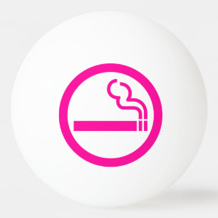 Ladies Smoking Area 喫煙女性 Japanese Sign Ping Pong Ball