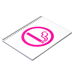 Ladies Smoking Area 喫煙女性 Japanese Sign Spiral Notebook