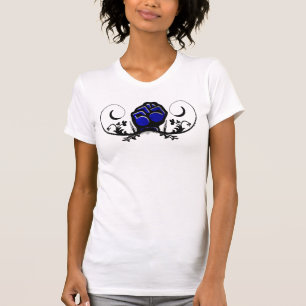 Ladies Stand Up Blue V Neck T-Shirt