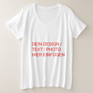 Ladies T-Shirt Plus Size Basic personalized
