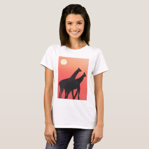 Ladies T-shirt with Giraffe Design