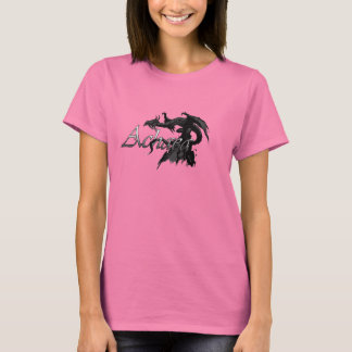 Ladies two-colour shirt w/ Achaea dragon logo