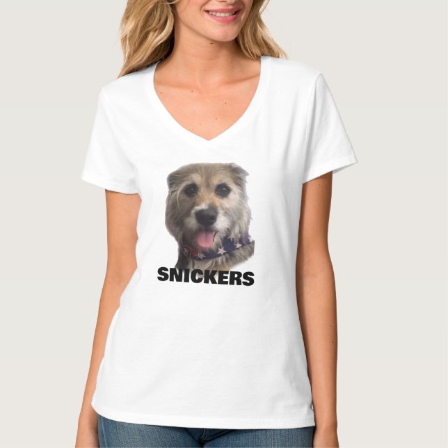 LADIES V NECK T SHIRT (Front)