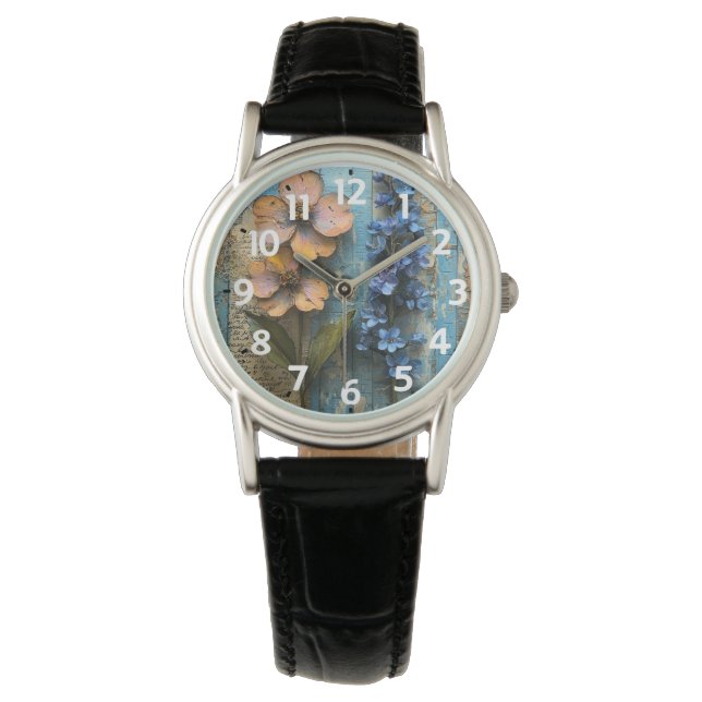 Ladies Watch with Leather Band (Front)