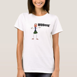 Ladies WODeva' shrugging kettlebell  t-shirt