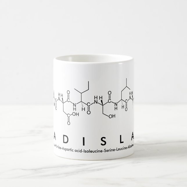 Ladislav peptide name mug (Center)