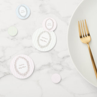 Laduree French Caffee Bonjour Bebe Green Stripe Confetti