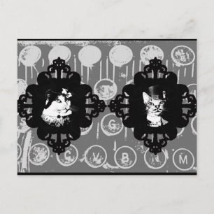 Lady Abigail and Sir Oswin Cat Postcard