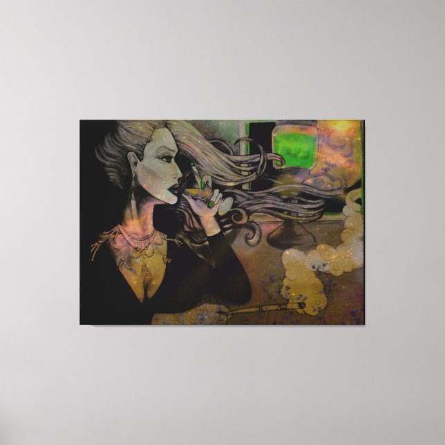 Lady Absinthe Extra Large Canvas Print (Front)