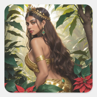 Lady Absinthe Square Sticker