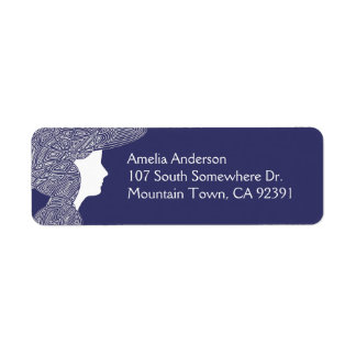 Lady  Address Label