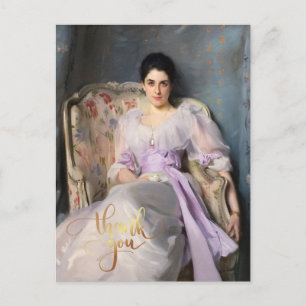 Lady Agnew of Lochnaw 1864 Thank you Postcard