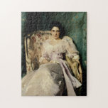 Lady Agnew of Lochnaw Jigsaw Puzzle<br><div class="desc">Vintage American Impressionist portrait painting "Lady Agnew of Lochnaw" by John Singer Sargent,  1892-93.</div>