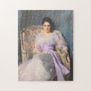 Lady Agnew of Lochnaw Painting John Singer Sargent Jigsaw Puzzle