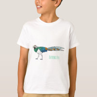 Lady amherst's pheasant bird cartoon illustration