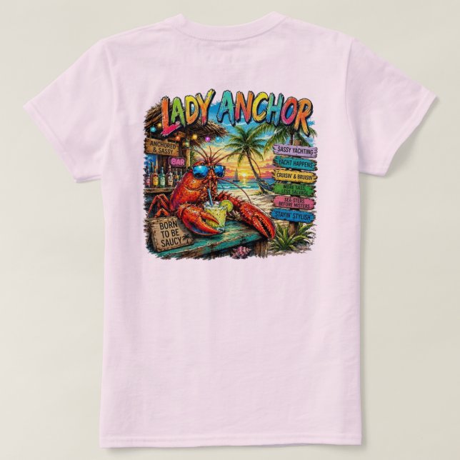 Lady Anchor T-Shirt (Design Back)