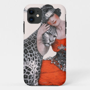 Lady and Leopard Case-Mate iPhone Case
