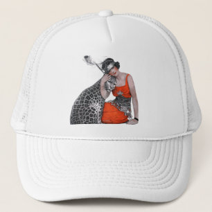 Lady and Leopard Trucker Hat