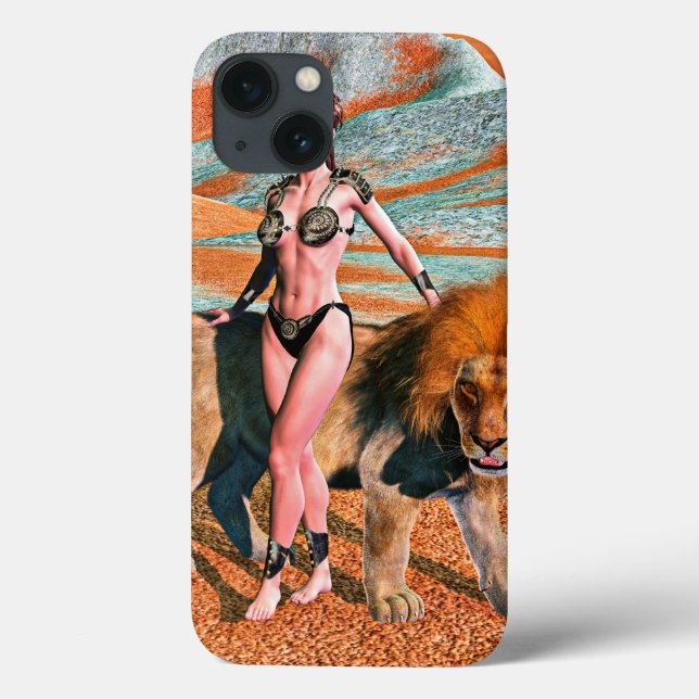 Lady and Lion Case-Mate iPhone Case (Back)