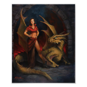 Lady and the Dragon Photo Print