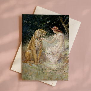 Lady and the Tiger Frederick Stuart Church Card