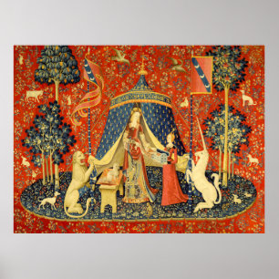 Lady and the Unicorn Mediaeval Tapestry Art Poster