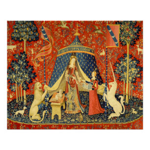 Lady and the Unicorn Mediaeval Tapestry Art Poster