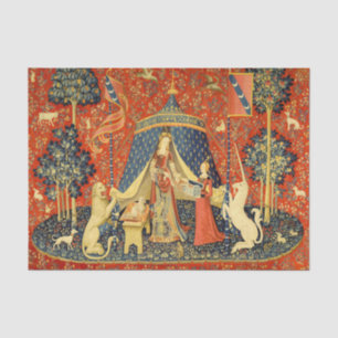 Lady and the Unicorn Mediaeval Tapestry Art Tissue Paper