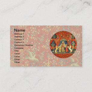 Lady and The Unicorn Mediaeval Tapestry: French Ar Business Card