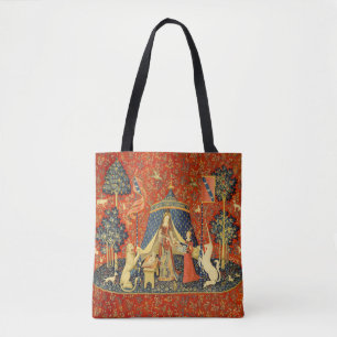 Lady and The Unicorn Mediaeval Tapestry: French Ar Tote Bag