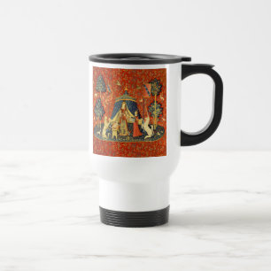 Lady and The Unicorn Mediaeval Tapestry: French Ar Travel Mug