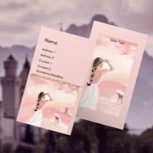 Lady and Unicorn Business Card