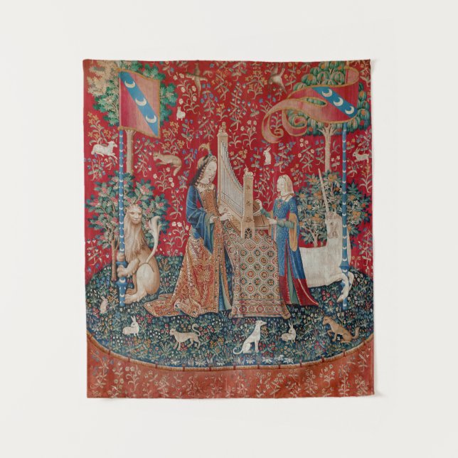 Lady and Unicorn Mediaeval Tapestry Hearing (Front)