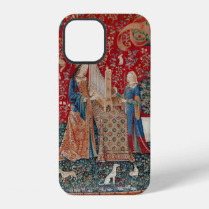 Lady and Unicorn Mediaeval Tapestry Hearing iPhone 12 Case