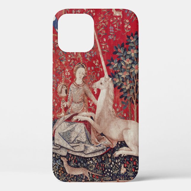 Lady and Unicorn Mediaeval Tapestry Sight Case-Mate iPhone Case (Back)