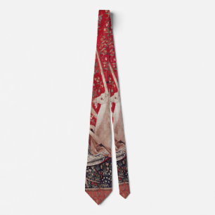 Lady and Unicorn Mediaeval Tapestry Sight Tie