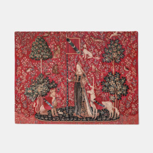 Lady and Unicorn Mediaeval Tapestry Touch Doormat