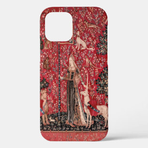 Lady and Unicorn Mediaeval Tapestry Touch iPhone 12 Case