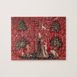 Lady and Unicorn Mediaeval Tapestry Touch Jigsaw Puzzle