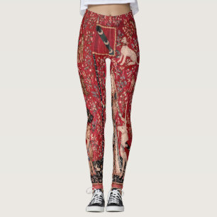 Lady and Unicorn Mediaeval Tapestry Touch Leggings
