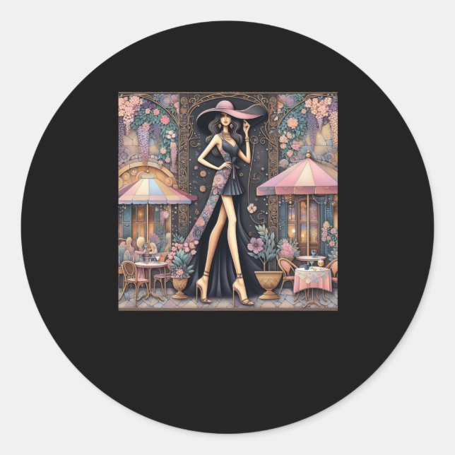 Lady Art # 4 Sticker  (Front)