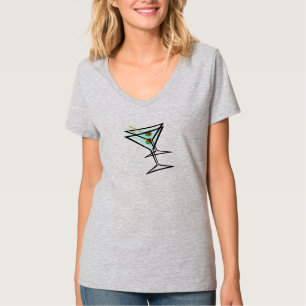 Lady Bartender or Cocktail Waitress Cool Martini T-Shirt