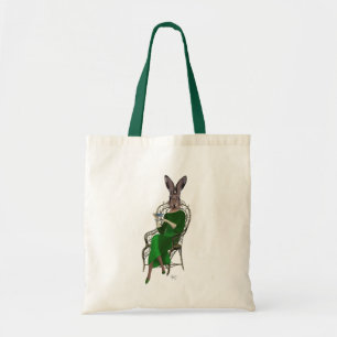 Lady Bella Rabbit Taking Tea 4 Tote Bag