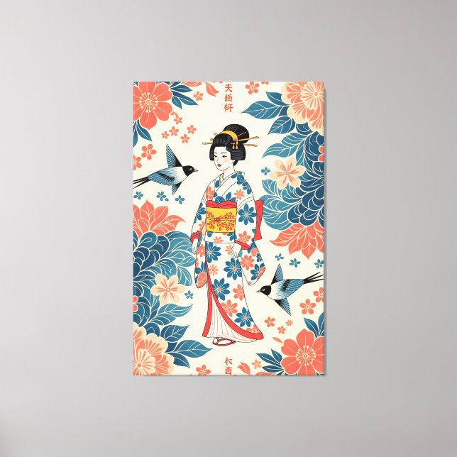Lady Bingata Canvas Print (Front)
