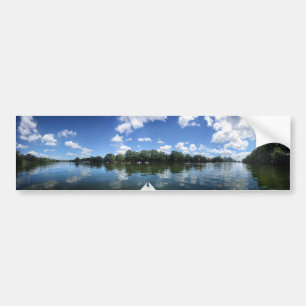 Lady Bird Lake Panorama - Austin - Texas Bumper Sticker