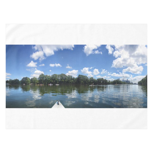Lady Bird Lake Panorama - Austin - Texas Tablecloth (Front (Horizontal))