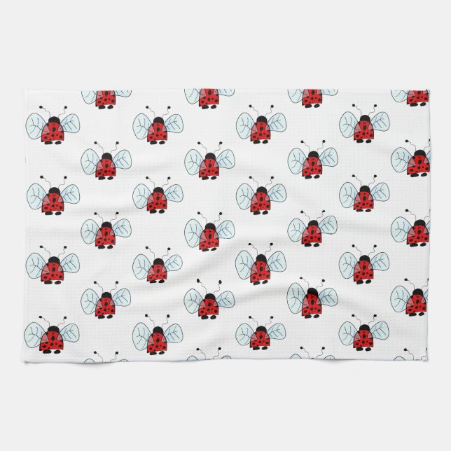 Lady bird tea towel (Horizontal)
