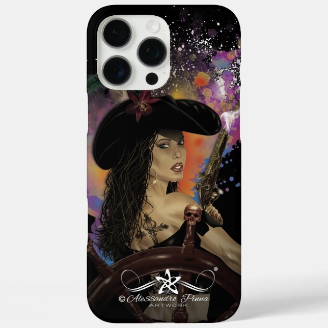 Lady Black Corsair Case-Mate iPhone Case (Back)